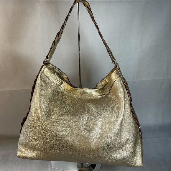 Kate Spade Gold Metallic Large Shoulder Bag - Picture 5 of 16